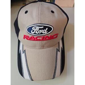 Ford Racing Blue Lightning NASCAR Hat Cap - Adjustable